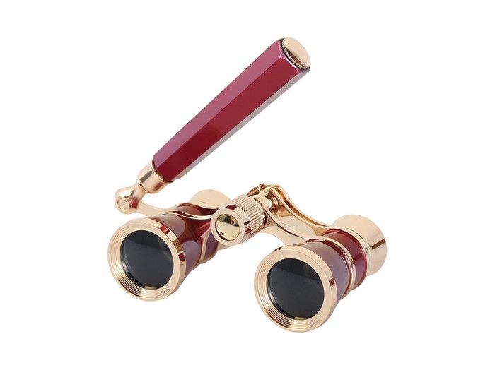 yeacher Lunettes Opera 3x25 Lentilles Rétro Métal Mini Jumelles de Théâtre avec Chaîne/poignée pour Concert Musical Scène Dramatique