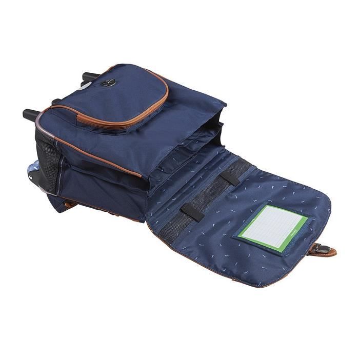Tann s Trolley 38 cm Les Signatures Camille Bleu Marine Bleu