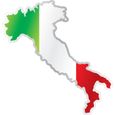 Autocollant sticker drapeau italie carte voiture-0