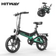 HITWAY Vélo Électrique Pliable, Vélo assistance électrique 25km/h | Batterie amovible 7.5Ah 250W | 3 Modes vitesse | Autonomie 45km-0