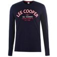T-Shirt Grande Taille Homme Lee Cooper Originals Vintage Marine-0