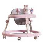 MERKMAK Trotteur Multifonction, Trotteur D'activité Assis 2 En 1, Lumière Et Musique, 7 Niveaux Réglables En Hauteur, Pliable