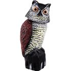 Effaroucheur Oiseaux Navaris - Chouette En Plastique, épouvantail Pour Jardin, Neuf