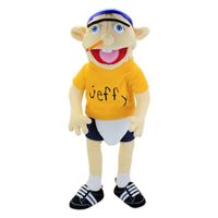 22,8 "Jeffy peluche jouet Cosplay Jeffy chapeau jeu de marionnettes en peluche poupée cadeau pour les enfants A