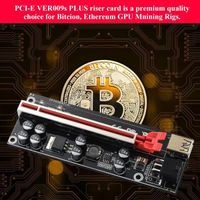 MZHOU PCIE Riser VER009S Adaptateur PCI-E PCI-E Riser 1X à 16X Extension Graphique pour Appareils de Minage Ethereum ETH Bitcoin