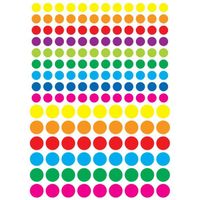 Gommettes rondes de 1 à 1,5 cm x 324 pcs - MegaCrea {couleur}