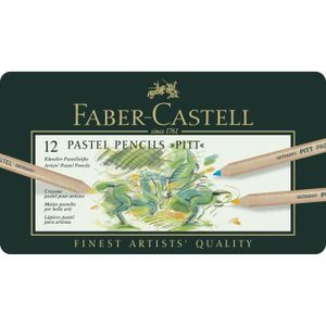 PASTELS - CRAIE D'ART FABER-CASTELL Boîte de 12 Crayons pastel Pitt