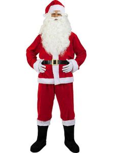 Lot De 2 Bonnets De Noël Velours Rouge – Père Noël Pour Adultes Et Enfants, Réveillon Et Marché De Noël