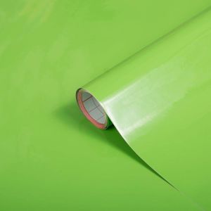 Kit papier créatif papier adhésif pour meuble uni-colore laque Pomme 