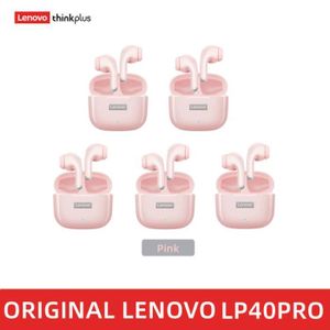 CASQUE - ÉCOUTEURS LP40pro 5PCS rose-Lenovo Écouteurs LP40 Pro TWS Sa