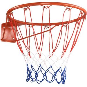 2 Pièces Extérieur Match Rouge Blanc Tressé Filet Panier Basket-ball 