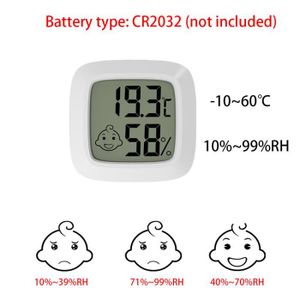 MESURE THERMIQUE Mini hygromètre numérique LCD Therye.com,capteur de température intérieur,humidimètre,jauge,câble d'instruments- B[E59582773]