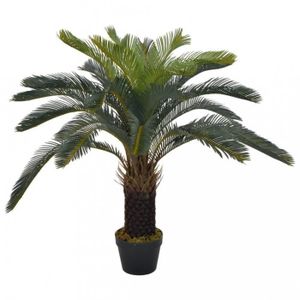 FLEUR ARTIFICIELLE P120  Plante artificielle avec pot Palmier Cycas Vert 90 cm