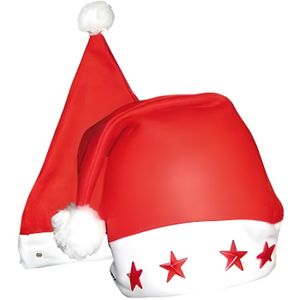 Bonnet de Père Noël lumineux clignotant adulte ados  fête fin d'année wm-15 