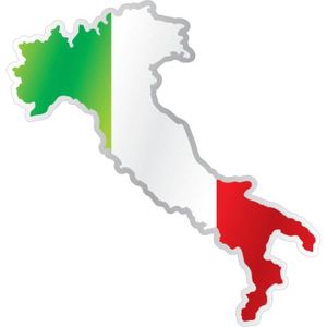 ITALIE I-csd0334 des Autocollants Sticker Autocollant Voiture Drapeau