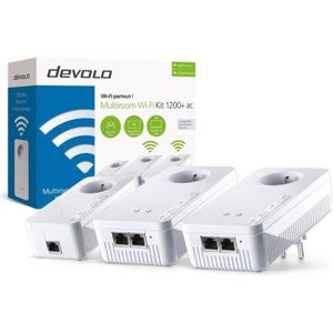 COURANT PORTEUR - CPL DEVOLO Pack de 3 Adaptateurs CPL dLAN 1200+ WiFi A