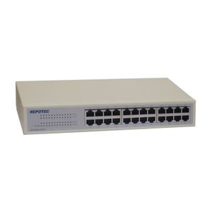 SWITCH - HUB ETHERNET  REPOTEC 42124 Switch réseau 24 ports 10-100 Rackable