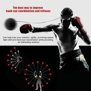 Boxe Punch Combat Balle Sac Reflex Vitesse Réaction Combat Boule Avec Tête  Bande