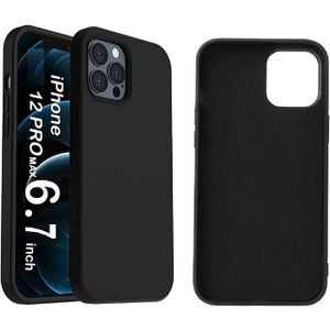COQUE - BUMPER Coque iPhone 12 pro max 6.7 pouces Silicone noir L