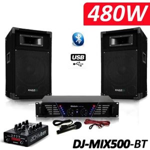 PACK SONO Pack Sono complet DJ-MIX500-BT ampli + enceintes 5