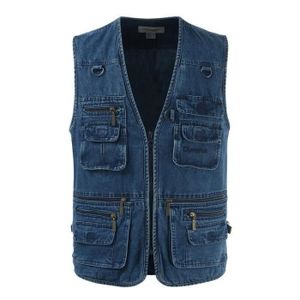 VESTE KJEHOME Veste sans manches en jean pour hommes ves