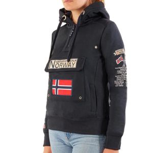 SWEATSHIRT Sweat à Capuche Marine Femme Geographical Norway C