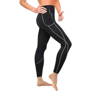 Pantalon de Yoga Legging de Sudation pour Femme Sauna Pantalon Corsaire Favorise la Transpiration Amincissant Pantacourt Sport Yoga Fitness Gym Taille M /à XXL