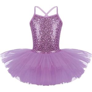 YiZYiF Justaucorps Gymnastique Fille Robe Danse Ballet Latine Jazz