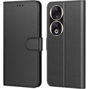 HOUSSE - ÉTUI Coque Pour HONOR 90 5G, Pochette Etui Housse Cuir à Clapet avec Fermeture Magnétique et Multifonction Noir - New&Teck 