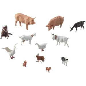 FIGURINE - PERSONNAGE Figurines d'animaux H0 à la ferme - NOCH - pour en