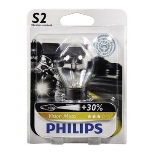 PHARES - OPTIQUES Ampoules Moto Premium Philips- 1 S2
