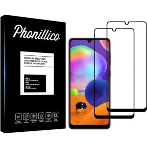FILM PROTECT. TÉLÉPHONE Verre Trempe pour Samsung Galaxy A31 [Pack 2] Film Transparent Bord Noir Vitre Protection Ecran Phonillico®