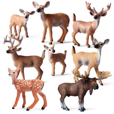 Set De 16 Figurines Animaux De La Forêt – Miniatures Réalistes En Plastique – Jouets éducatifs Et Décorations De Gâteau