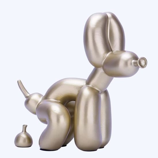 BeShero Sculpture en résine en forme de ballon en forme de chien - Décoration d'intérieur - Statue de chien mignonne - Décoration de bureau moderne (graffiti BeShero Sculpture en résine en forme de ballon en forme de chien - Décoration d'intérieur - Statue de chien mignonne - Décoration de bureau moderne (graffiti
