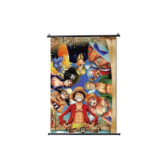 Lot 2 Affiches One Piece Scroll Anime - Poster Toile 30x45 Cm - Décoration Chambre Manga Esthétique - Cadeau Fan One Piece