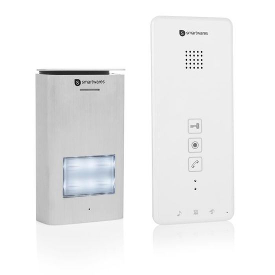 SMARTWARES Interphone audio 2 fils pour 1 appartement DIC-21112