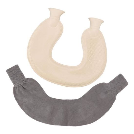 Bouillotte En Forme De Col En U Avec Housse En Peluche - Pour Le Cou, Les épaules Et Le Dos