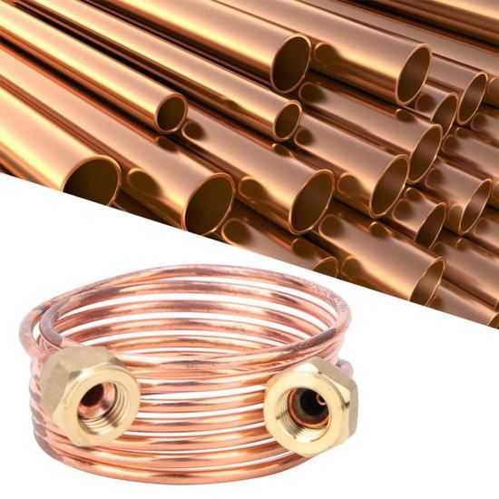 Tube En Cuivre Souple 2m - Diamètre Extérieur 3mm Intérieur 2mm Pour Réfrigération Et Plomberie