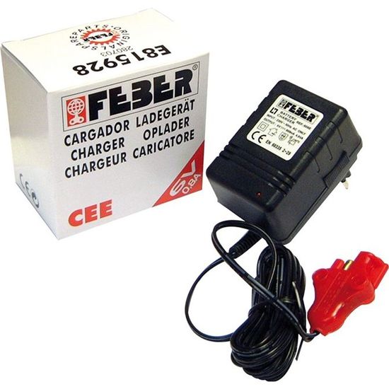 FEBER Chargeur 12V Pour Batterie De Voiture électrique Enfant – Compatible Famosa 800003111, Dès 2 Ans