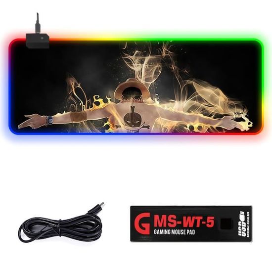 Tapis De Chaise De Jeu NanoRS RS171 100cm Avec Rétroéclairage RGB - Tapis Gaming Rond Antidérapant