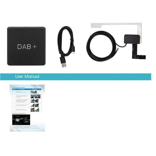 Adaptateur DAB Pour Voiture - Récepteur Radio Numérique Avec Antenne - Compatible Android 5.1 - Plug & Play USB Adaptateur DAB Pour Voiture - Récepteur Radio Numérique Avec Antenne - Compatible Android 5.1 - Plug & Play USB
