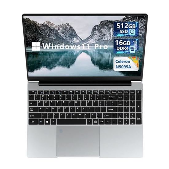 Acheter KUU 15.6 16GB ordinateur portable Windows11 Pro système