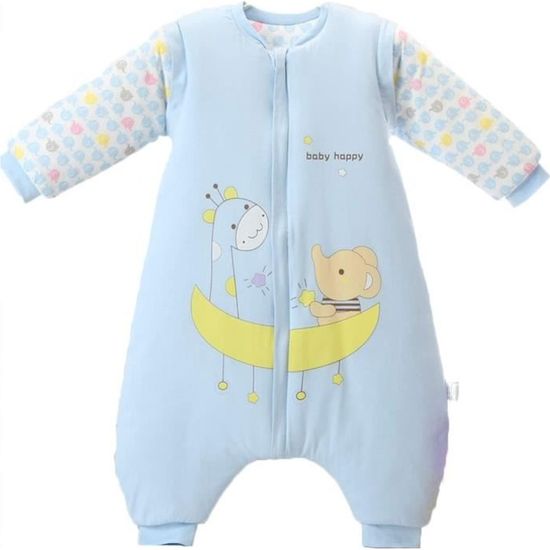 Barboteuse Bébé Fille Garçon Manches Longues + Chapeau - Mélange Coton Doux - Tailles 0-3 à 12-18 Mois