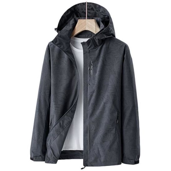Veste Softshell Coupe-Vent Homme - Imperméable Et Respirante - Pour Randonnée, Camping, Sports D'Extérieur - Multi-Poches