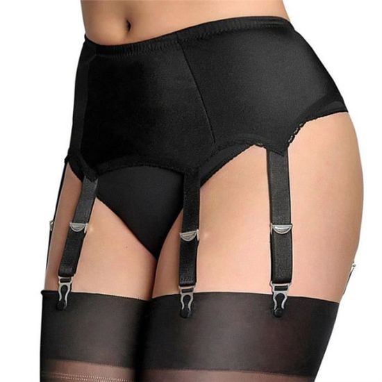 Estanla Porte-jarretelles Taille Haute Femme - Dentelle Sexy Avec Clips Antidérapants
