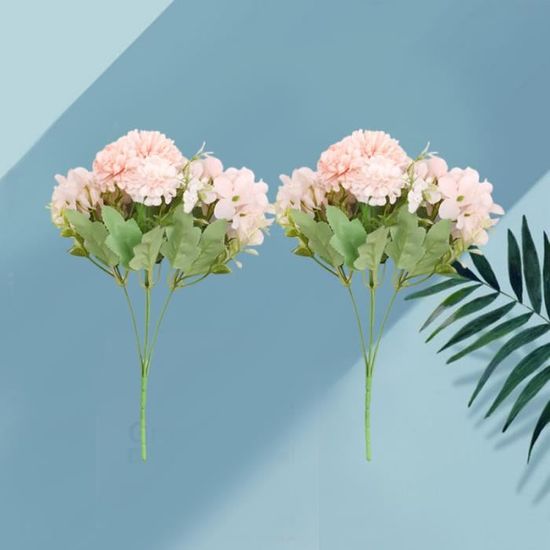 2 pièces Bouquets de fleurs de simulation décorations florales