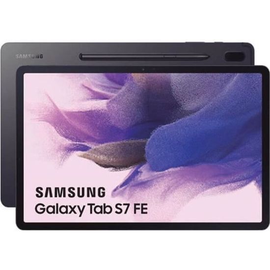 Samsung Galaxy Tab S7 FE 12.4" 4GB/64GB Wi-Fi Negro (Mystic Black) T733