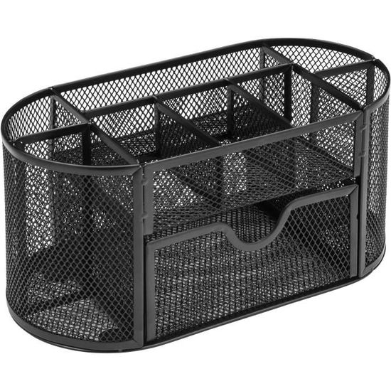 Pipishell Rangement Bureau, organisateur de bureau en maille métallique