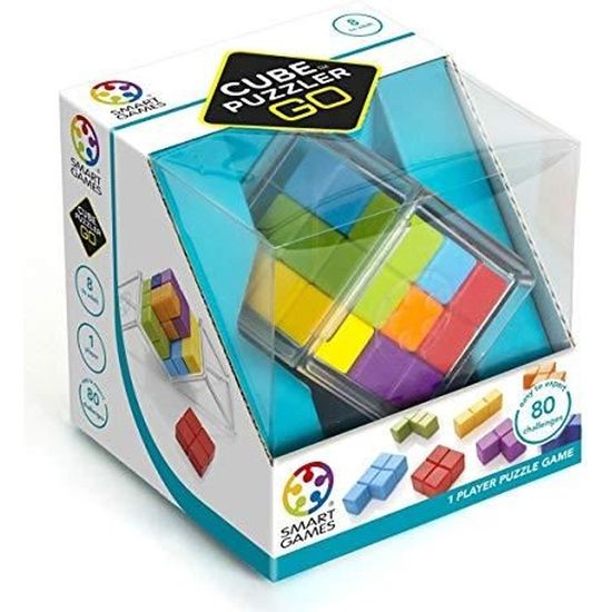 Jeu de réflexion - SMART GAMES - Cube Puzzler Go - Pour enfant dès 8 ans - Multicolore