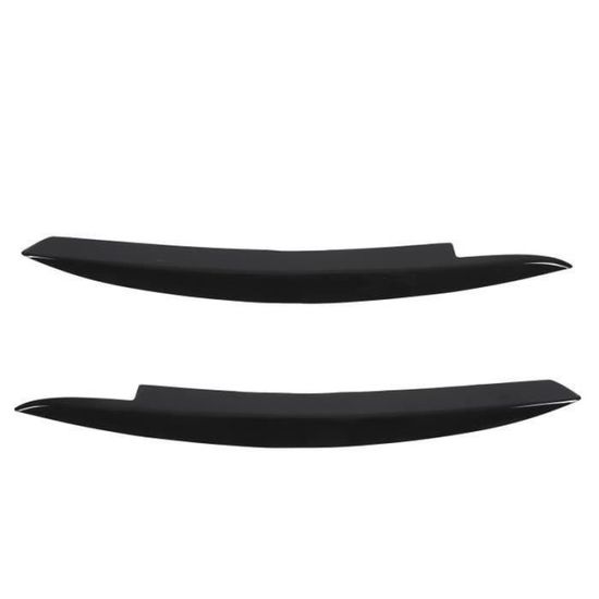 Paupières Phares Sourcils Noirs Brillants - Compatible BMW X3 F25 X4 F26 2014-2018 - Paire Gauche Droite